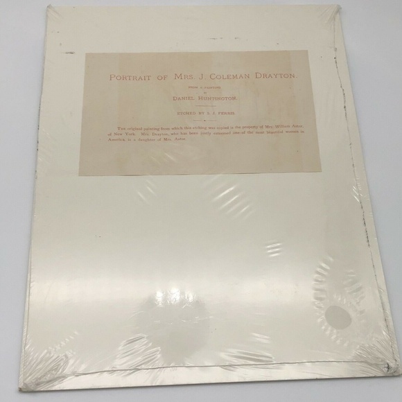 Antique Etching D Huntington Portrait 1889 - Picture 8 of 12